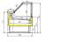 Preview: VZ30/B5-VR2 (25) Venice Verkaufstheke Umluft, Glasscheibe 90°, mit Reservefach - SCHWARZ